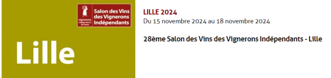 25ème Salon des Vins des Vignerons Indépendants - Lille